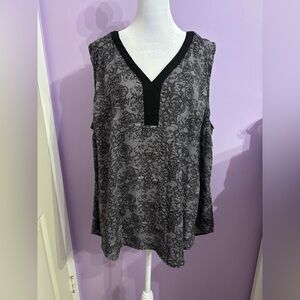 Torrid Black Lace Design Blouse